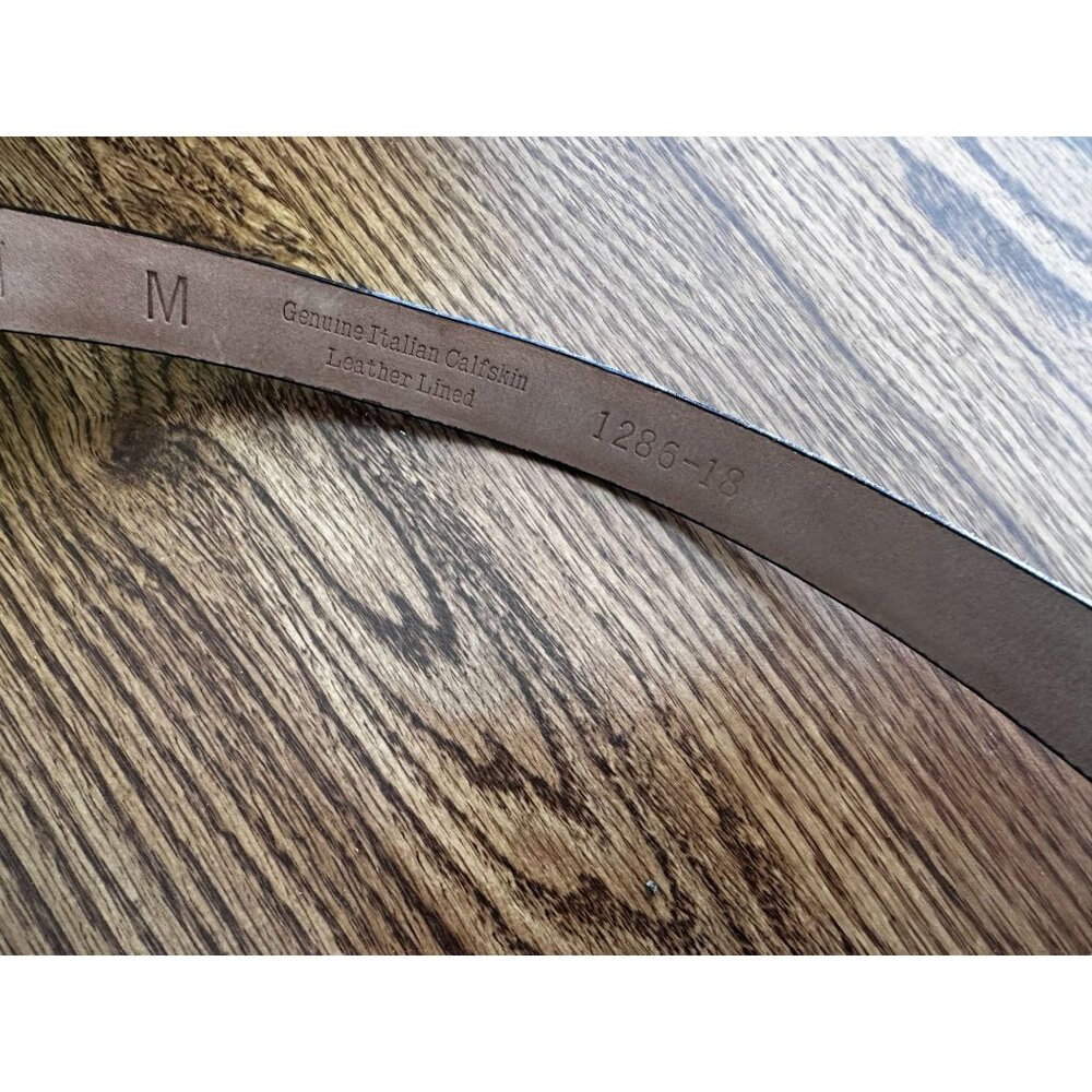 Vintage WCM New York snakeskin / python belt in blue and black. Real leather. Si - Picture 5 of 6